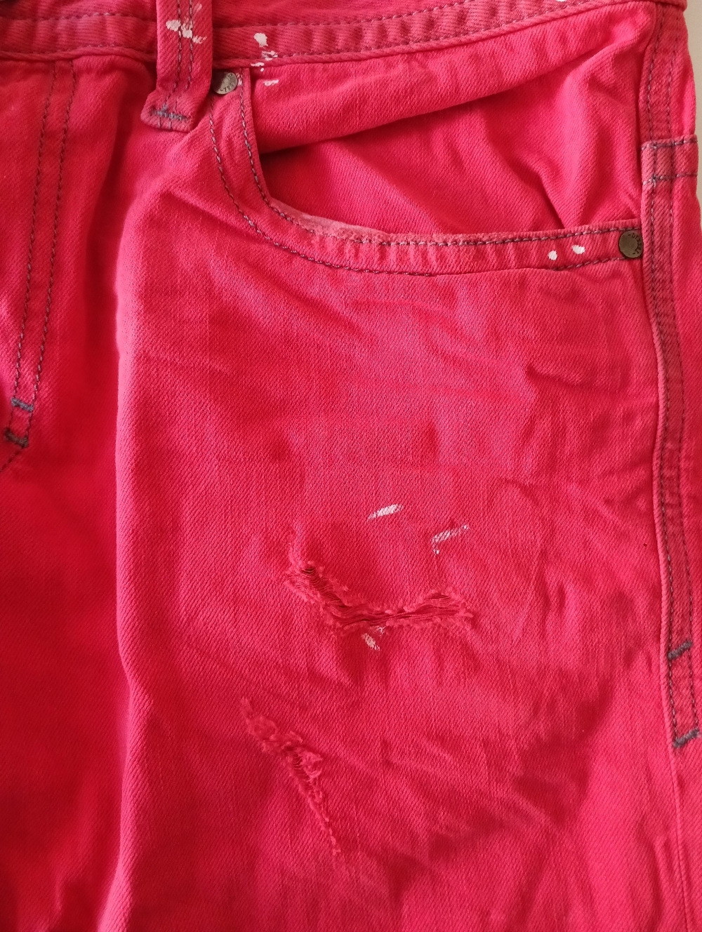 NWT Diesel THAVAR red Jeans Size 32" x 33" - Picture 10 of 13